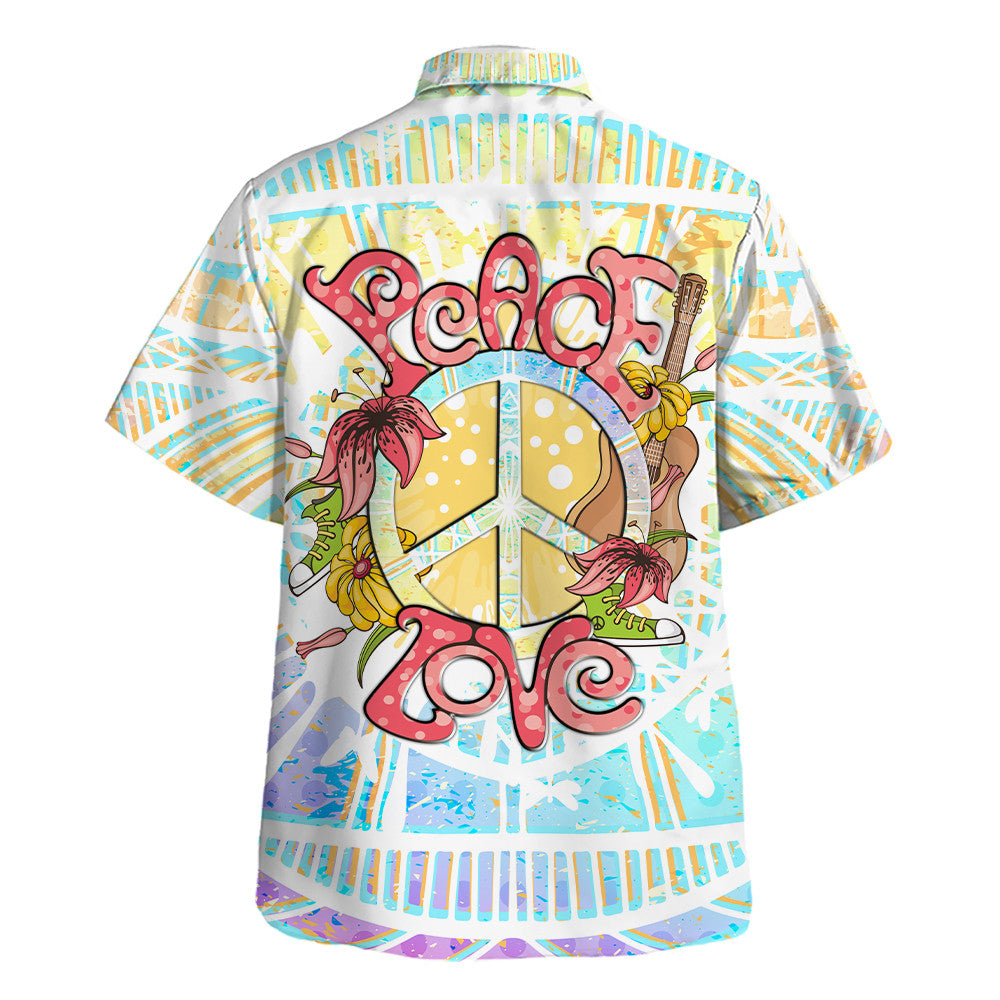Hippie Hawaiian Shirt Retro Beach Summer Gift TTHI111
