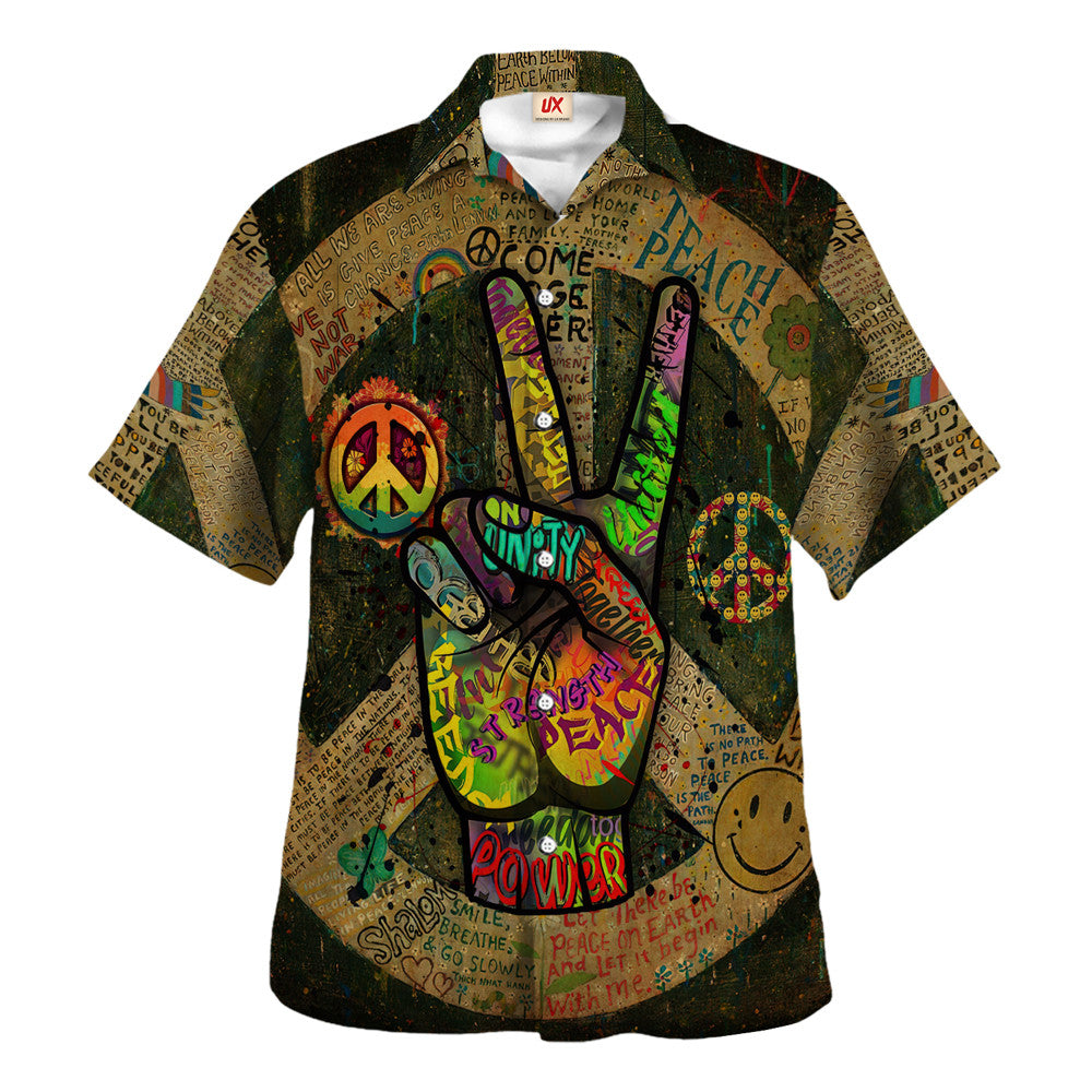 Hippie Hawaiian Shirt Psychedelic Beach Summer Gift TQTHI42