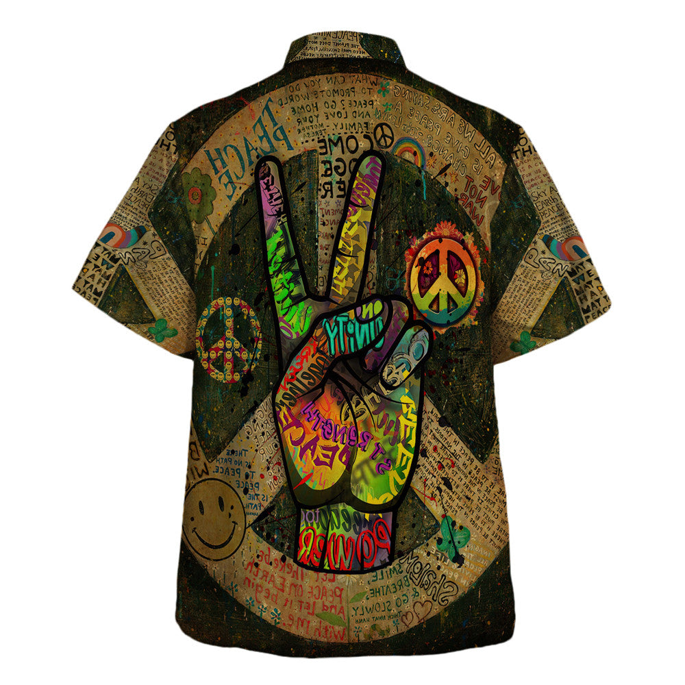 Hippie Hawaiian Shirt Psychedelic Beach Summer Gift TQTHI42