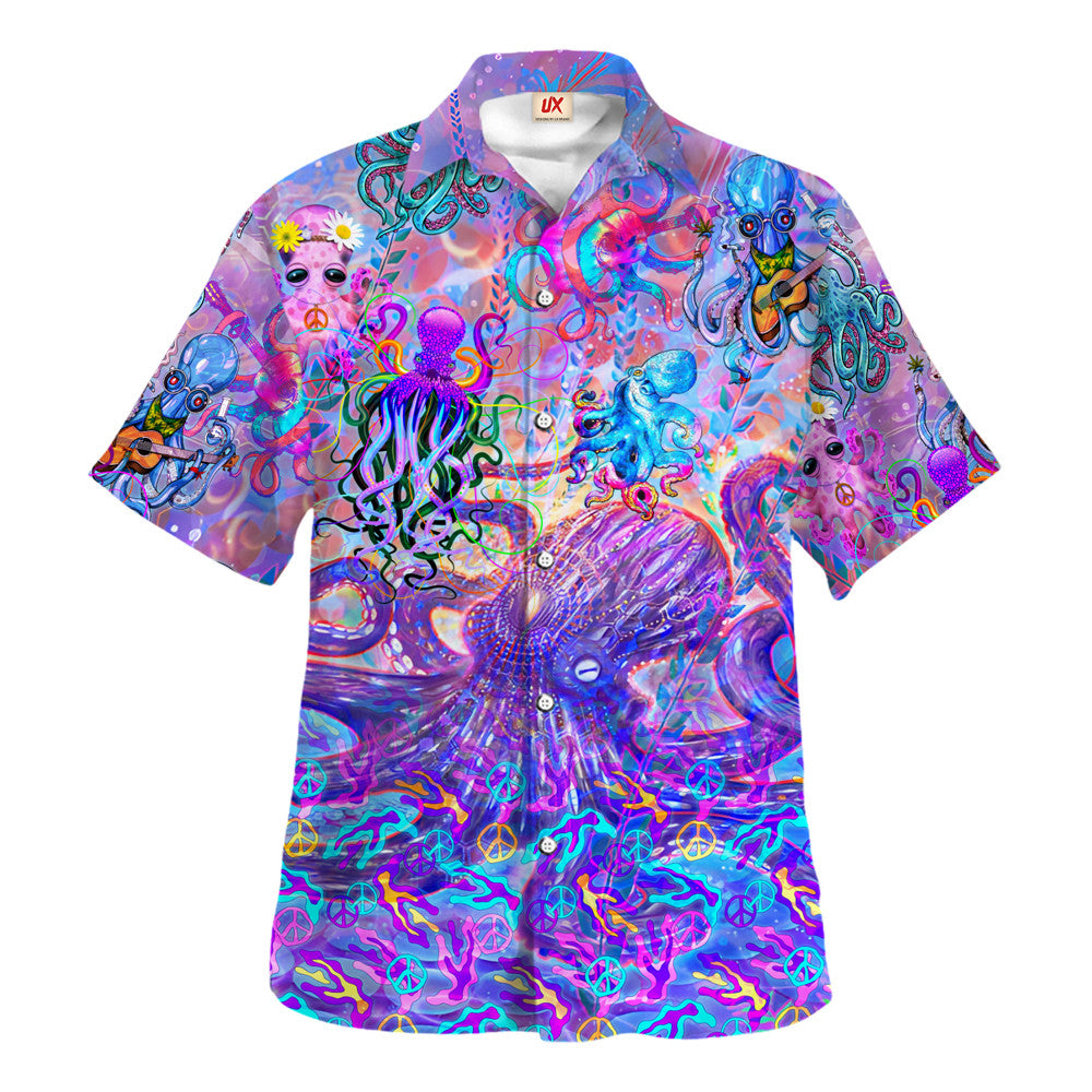 Hippie Hawaiian Shirt Retro Vacation Summer Gift HBLTHI30