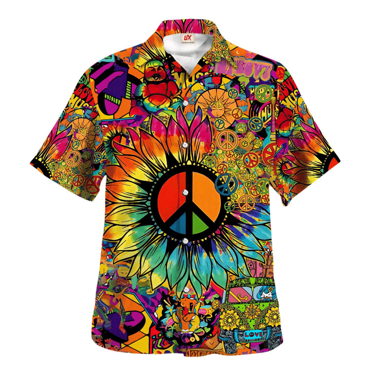 Hippie Hawaiian Shirt Retro Summer Beach Gift Idea LTHI255