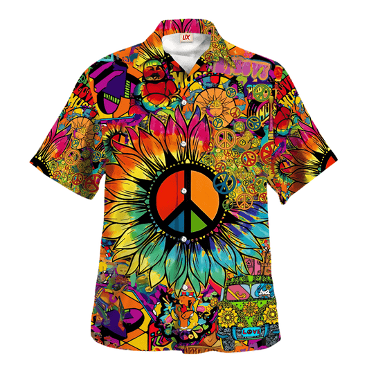 Hippie Hawaiian Shirt Retro Summer Beach Gift Idea LTHI255
