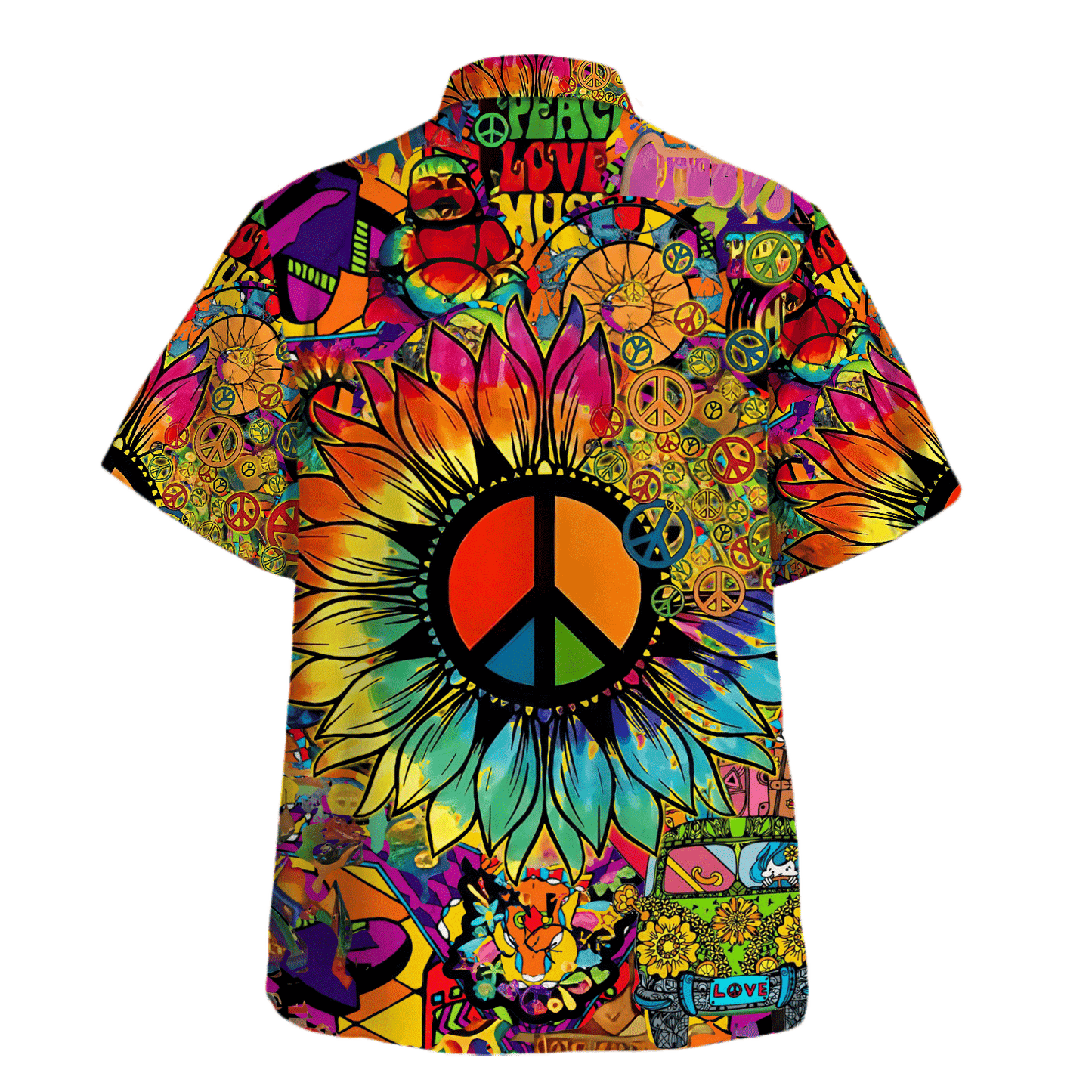 Hippie Hawaiian Shirt Retro Summer Beach Gift Idea LTHI255