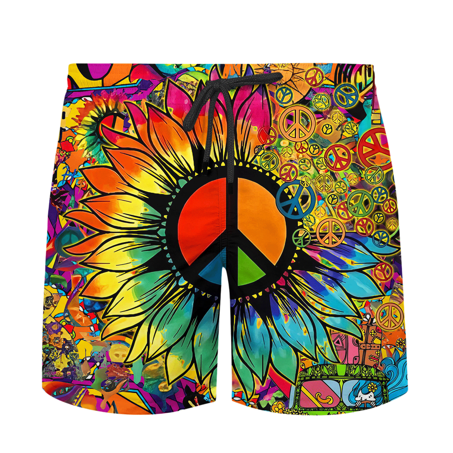 Hippie Hawaiian Shirt Retro Summer Beach Gift Idea LTHI255
