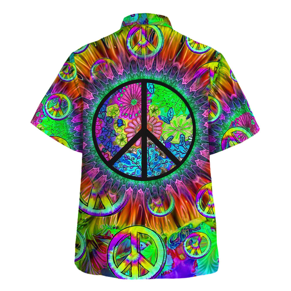 Hippie Hawaiian Shirt Retro Festival Beach Gift HBLTHI39