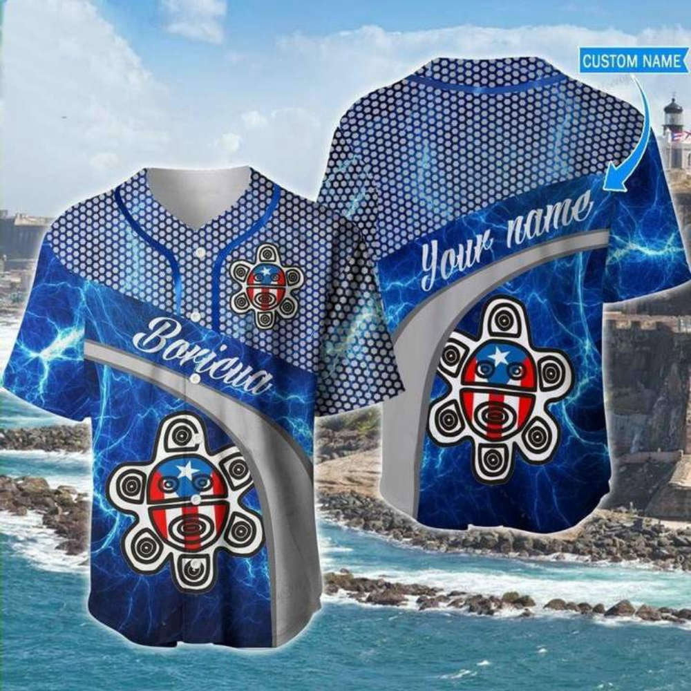 Custom Puerto Rico Boricua Baseball Jersey – Personalized Logo & Name Design