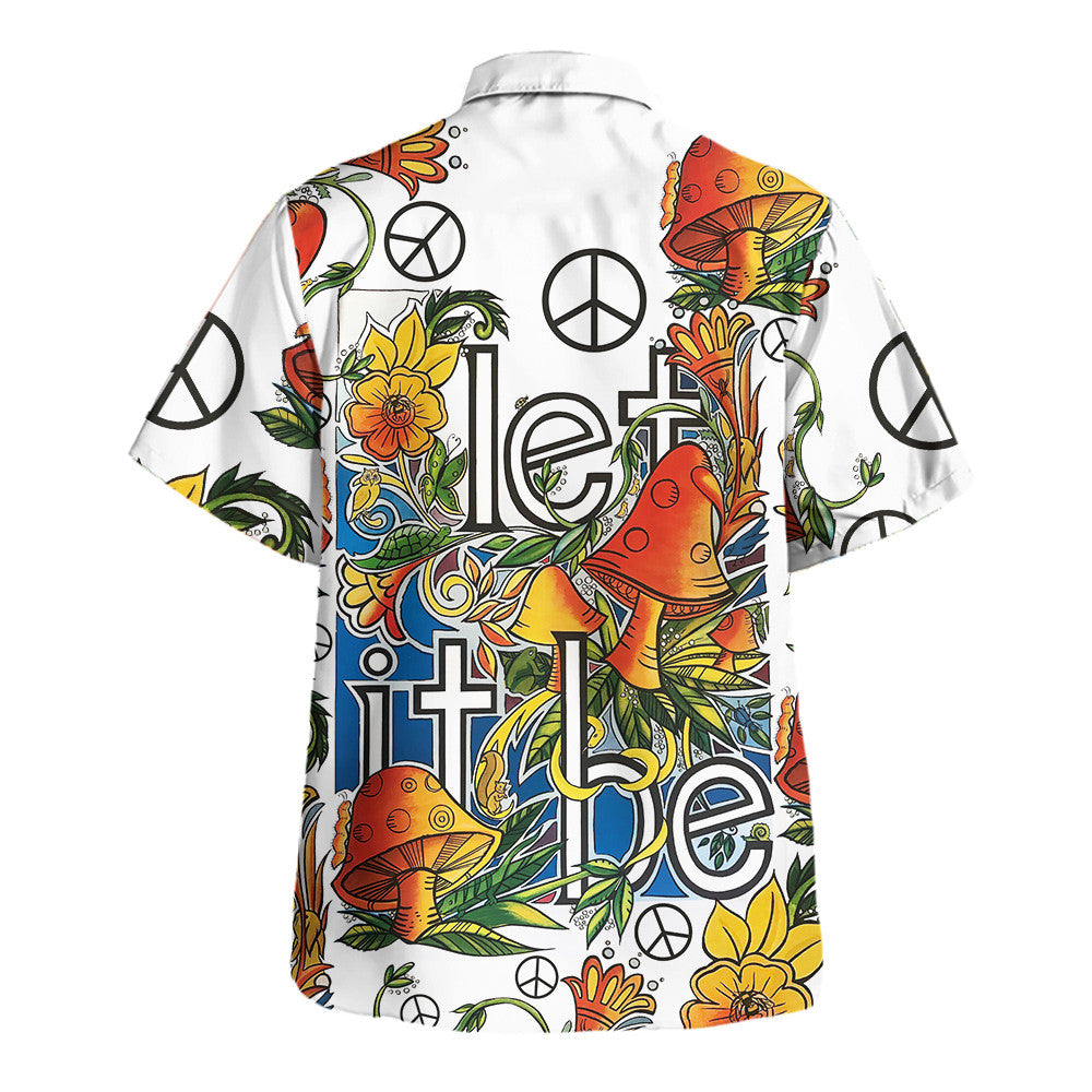 Hippie Hawaiian Shirt Psychedelic Festival Beach Gift NVHI49