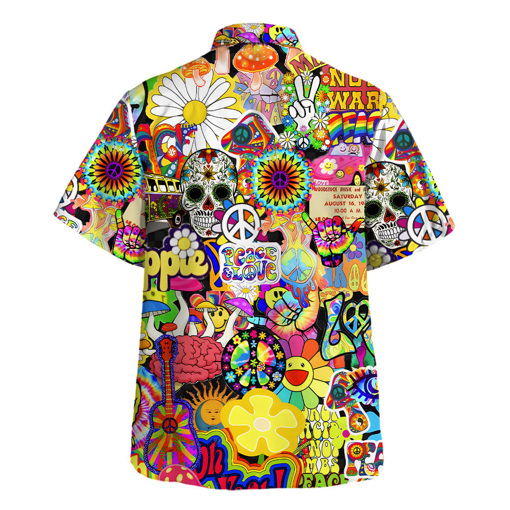 Hippie Hawaiian Shirt Vintage Festival Vacation Gift TTHI135