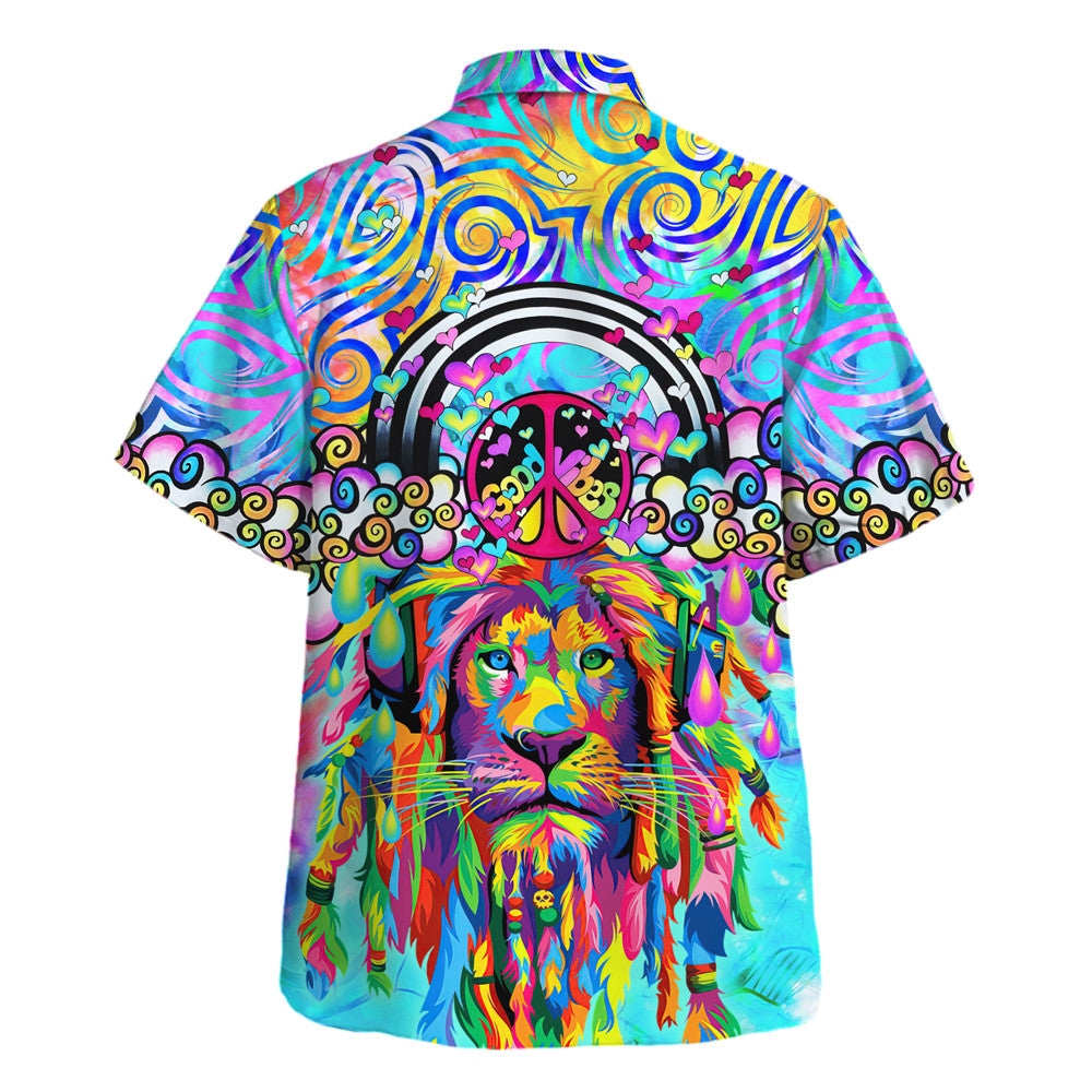 Hippie Hawaiian Shirt Psychedelic Festival Vacation Gift HBLTHI53