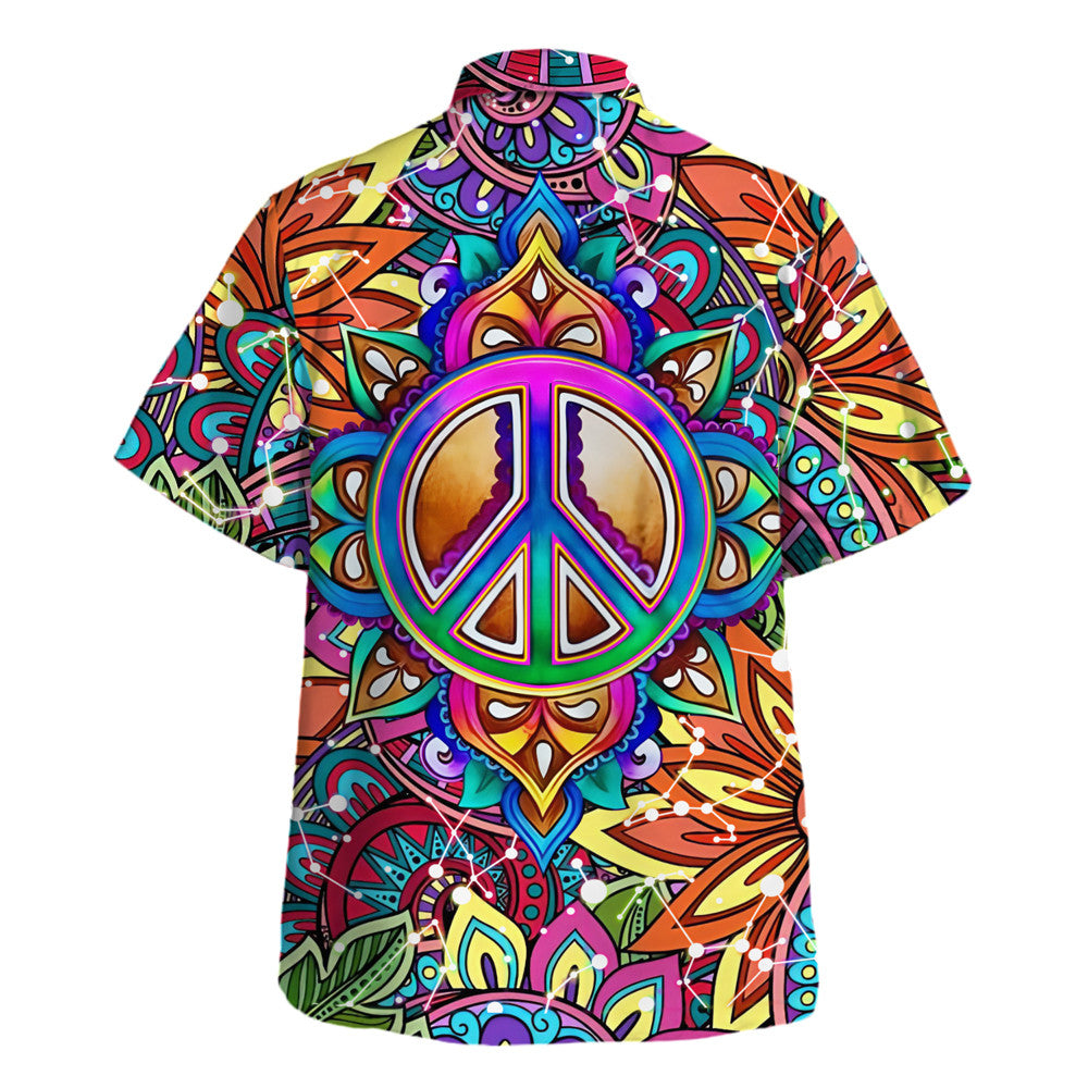 Hippie Hawaiian Shirt Retro Beach Vacation Gift HBLTHI55
