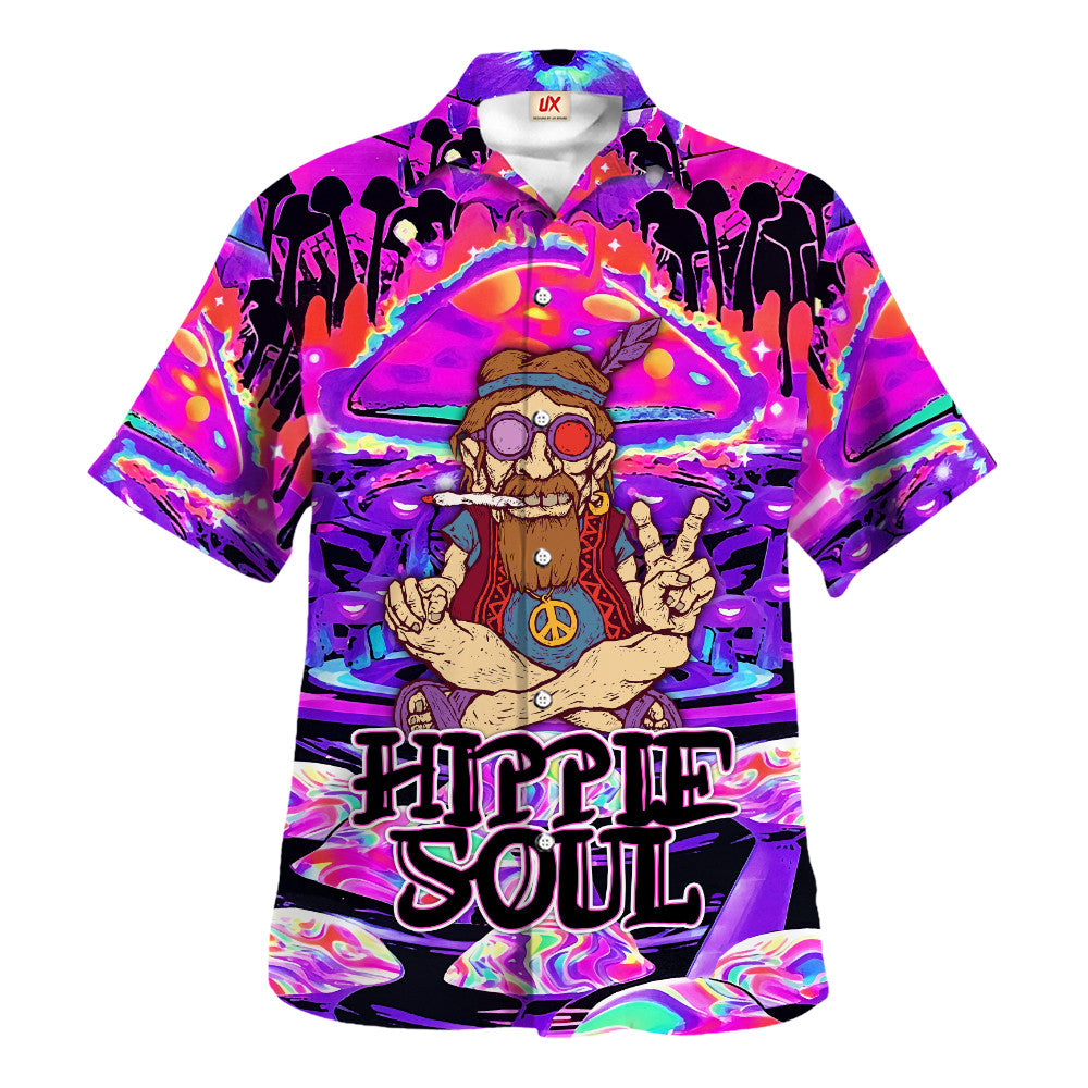 Hippie Hawaiian Shirt Vintage Retro Vacation Gift TTHI148