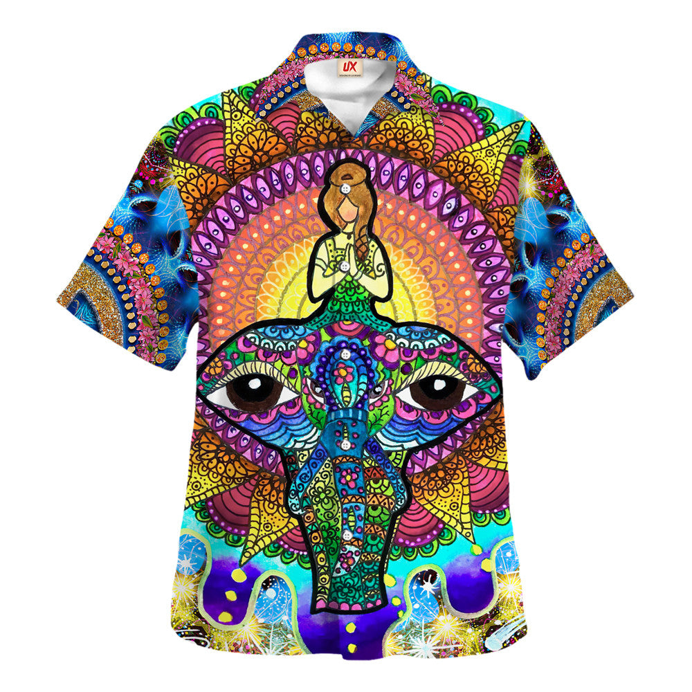 Hippie Hawaiian Shirt Groovy Summer Beach Gift HBLTHI57