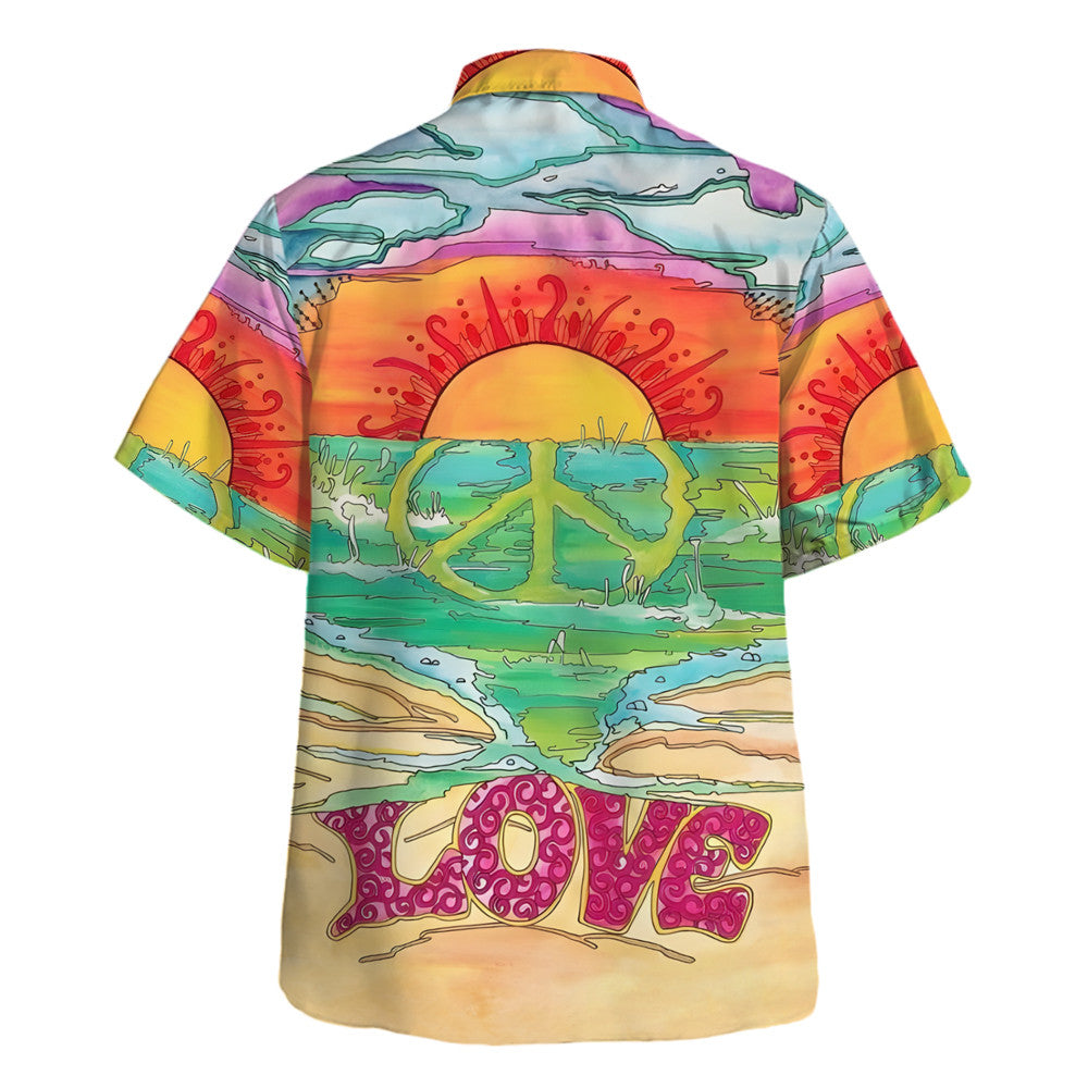 Hippie Hawaiian Shirt Psychedelic Beach Party Gift HBLTHI62