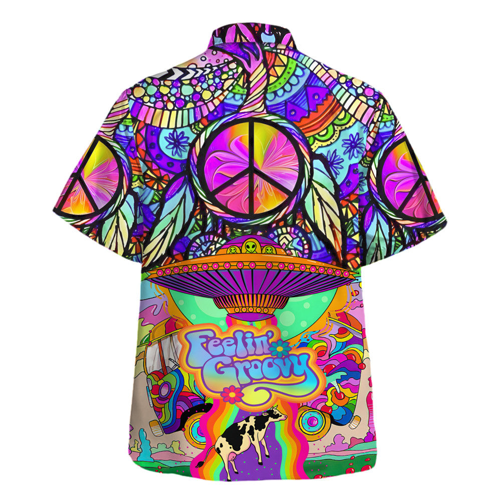 Hippie Hawaiian Shirt Retro Festival Beach Gift HBLTHI67