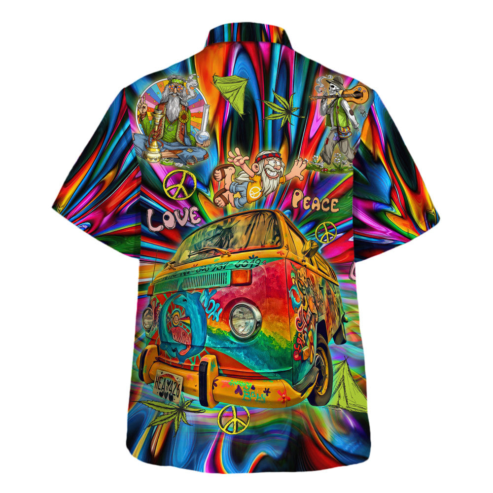 Hippie Hawaiian Shirt Vintage Summer Festival Gift HBLTHI71
