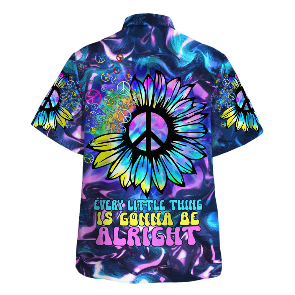 Hippie Hawaiian Shirt Groovy Retro Festival Gift HBLTHI73
