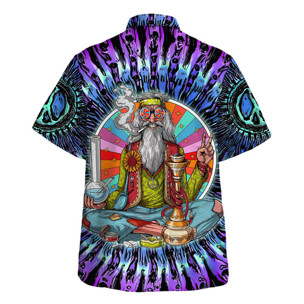Hippie Hawaiian Shirt Psychedelic Retro Festival Gift HBLTHI84