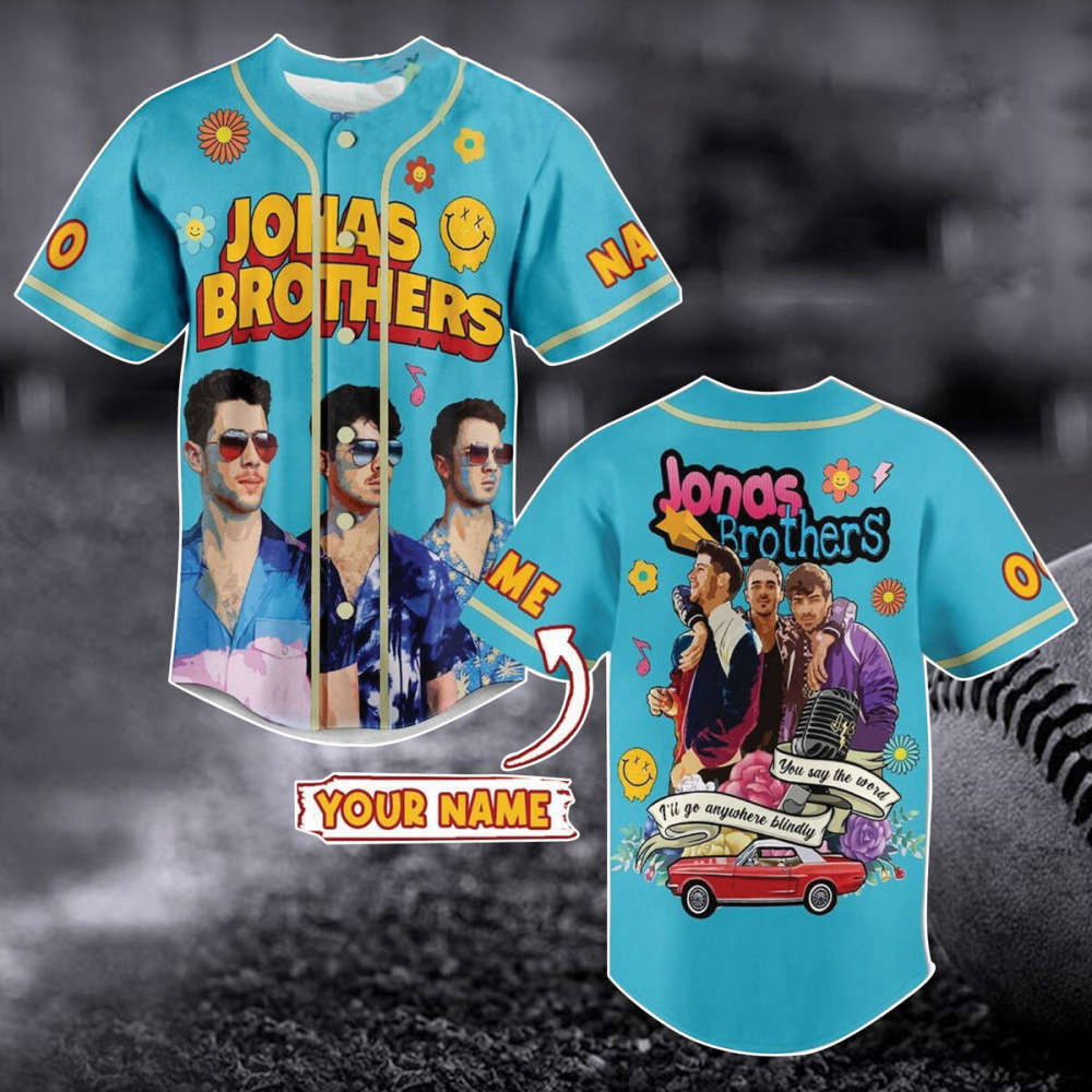 Jonas Brothers 5 Album Baseball Jersey: Tour 2023 Merch & Pop Rock Band Shirt - Aopprinter