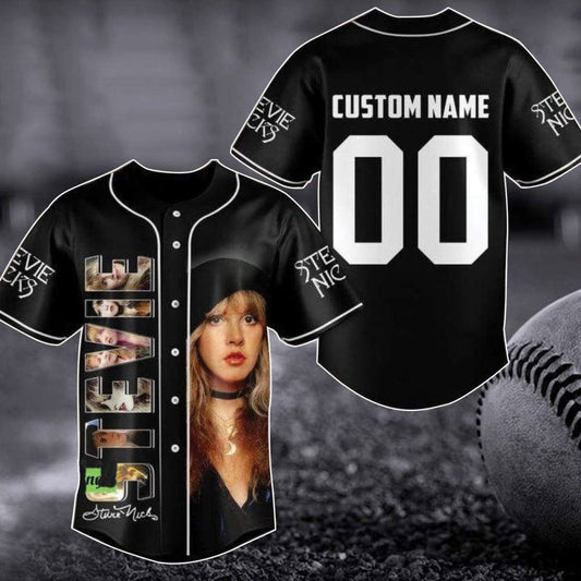 Custom Stevie Nicks Baseball Jersey - Billy Joel Two Icons Tour 2023 - Aopprinter
