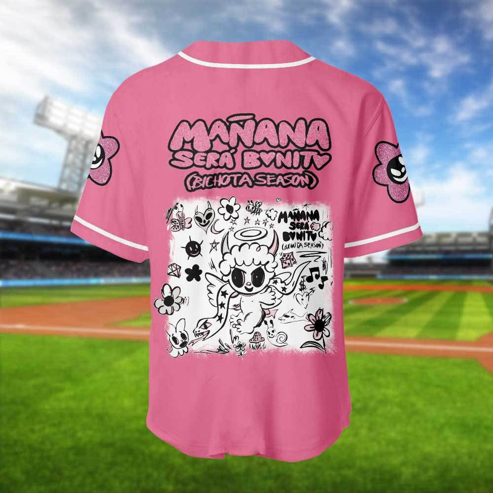 Karol G Bichota Baseball Jersey: Mana Sera Bonito Shirt Red Hair Music Baseball Shirt - Perfect Gift for Fans! - Aopprinter