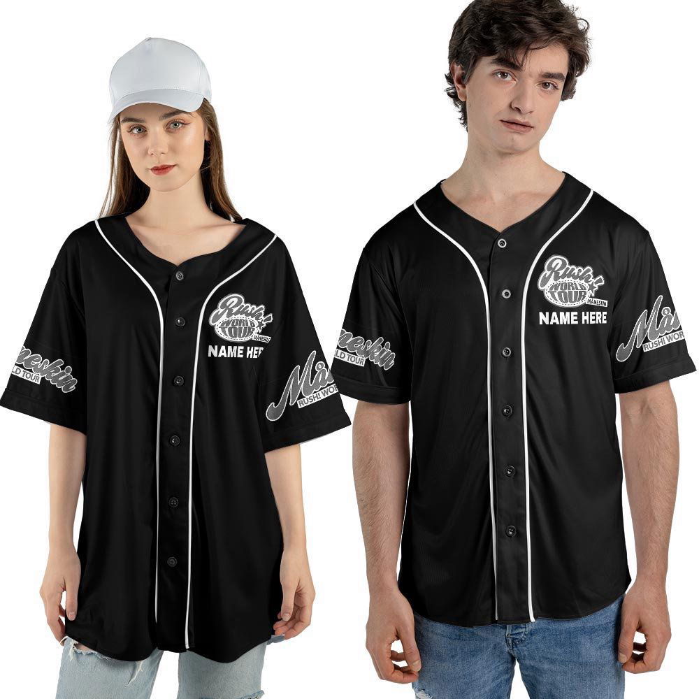 Custom Name Maneskin 2023 Tour Baseball Jersey - lylyprint.com