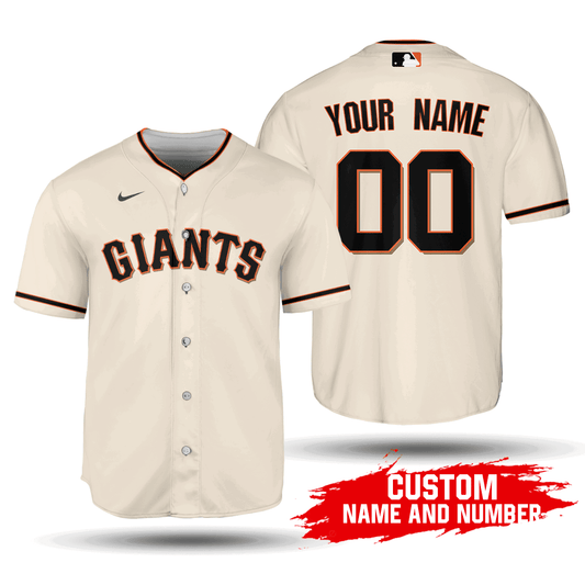 MLB San Francisco Giants Custom Name Number Home Jersey - 2020 Baseball Unisex Shirt - lylyprint.com
