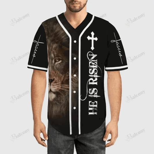 Baseball Tee Jesus – He Is Risen Baseball Jersey 168 - Gift for Men Women - Gift for Men Women - lylyprint.com