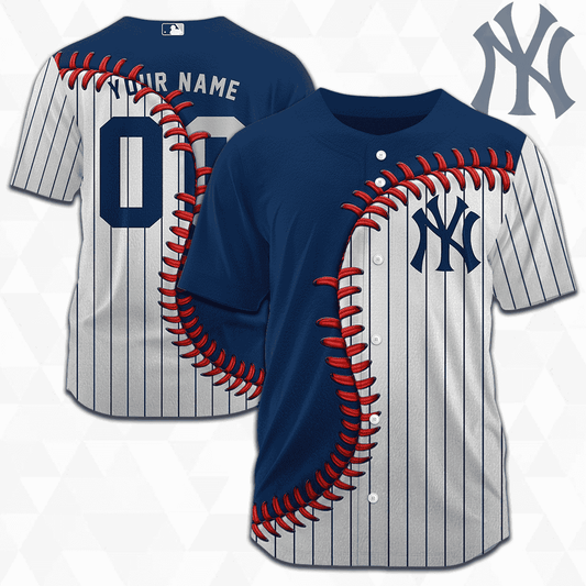 MLB New York Yankees Personalized Mix Baseball Jersey Gift for Men Women - Bafud