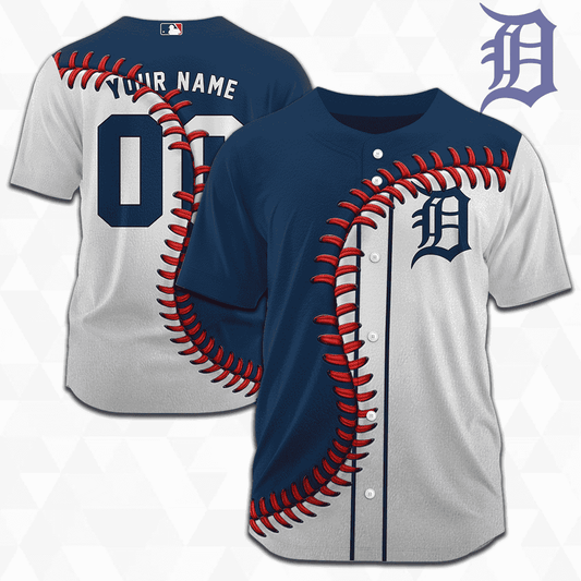 MLB Detroit Tigers Personalized Mix Baseball Jersey Gift for Men Women - Bafud