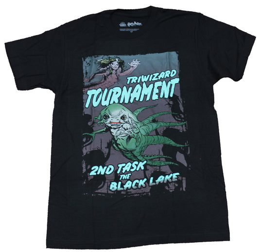 Harry Potter Mens T-Shirt  -  Triwizard Tournament Black Lake Image