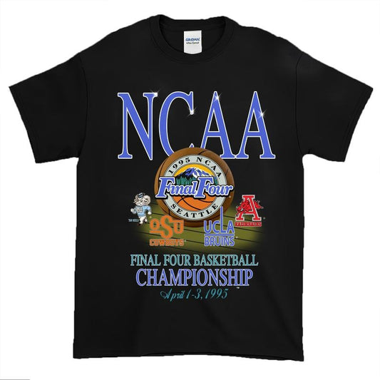 1995 NCAA Final Four Championship Vintage t-shirt, Vintage graphic tee Classic Cotton Menswear Top Tshirt Embroidered Hoodie Spandex Sport