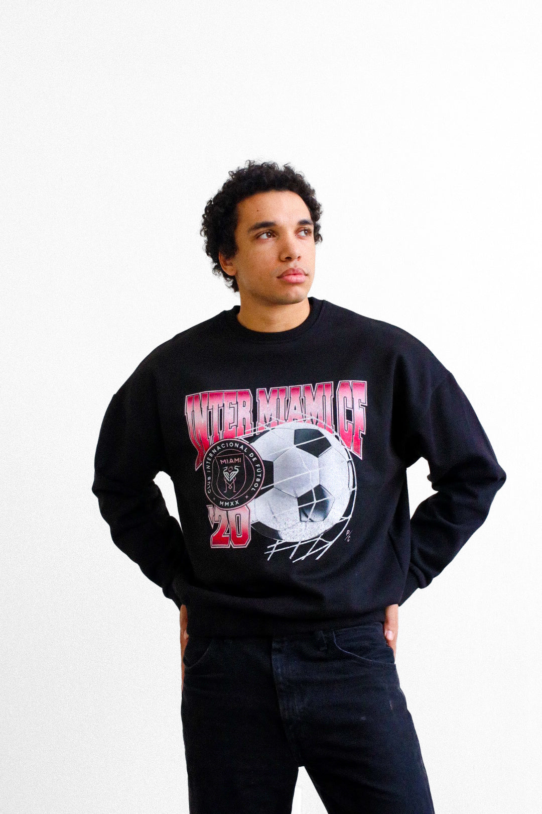 Inter Miami Vintage Goal SuperHeavyÃ¢â€žÂ¢Ã¯Â¸Â Crewneck - Black