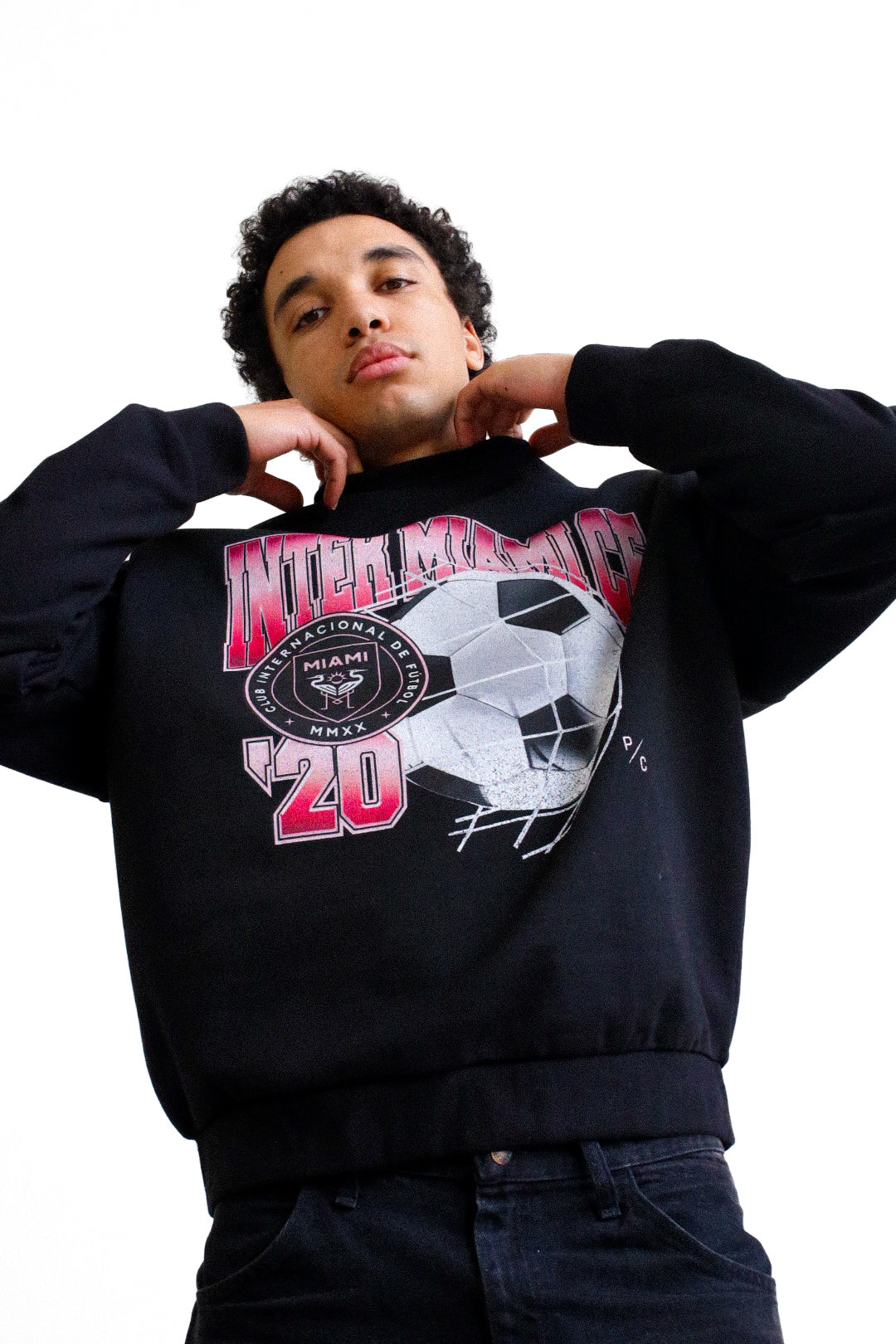 Inter Miami Vintage Goal SuperHeavyÃ¢â€žÂ¢Ã¯Â¸Â Crewneck - Black