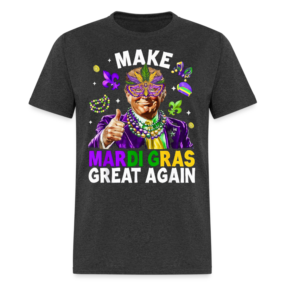 Make Mardi Gras Great Again Trump Beads Mask Feather Funny T Shirt