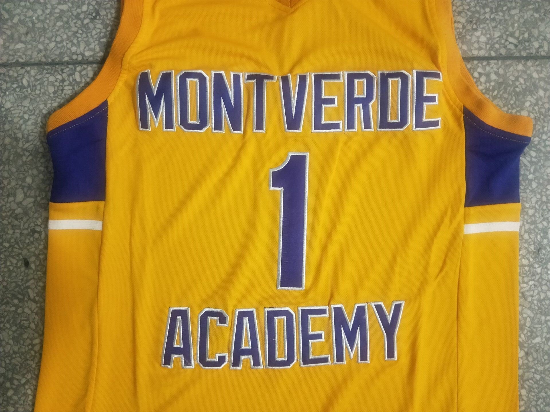 1 Cade Cunningham High School 1 # - Yellow Jersey Style 2