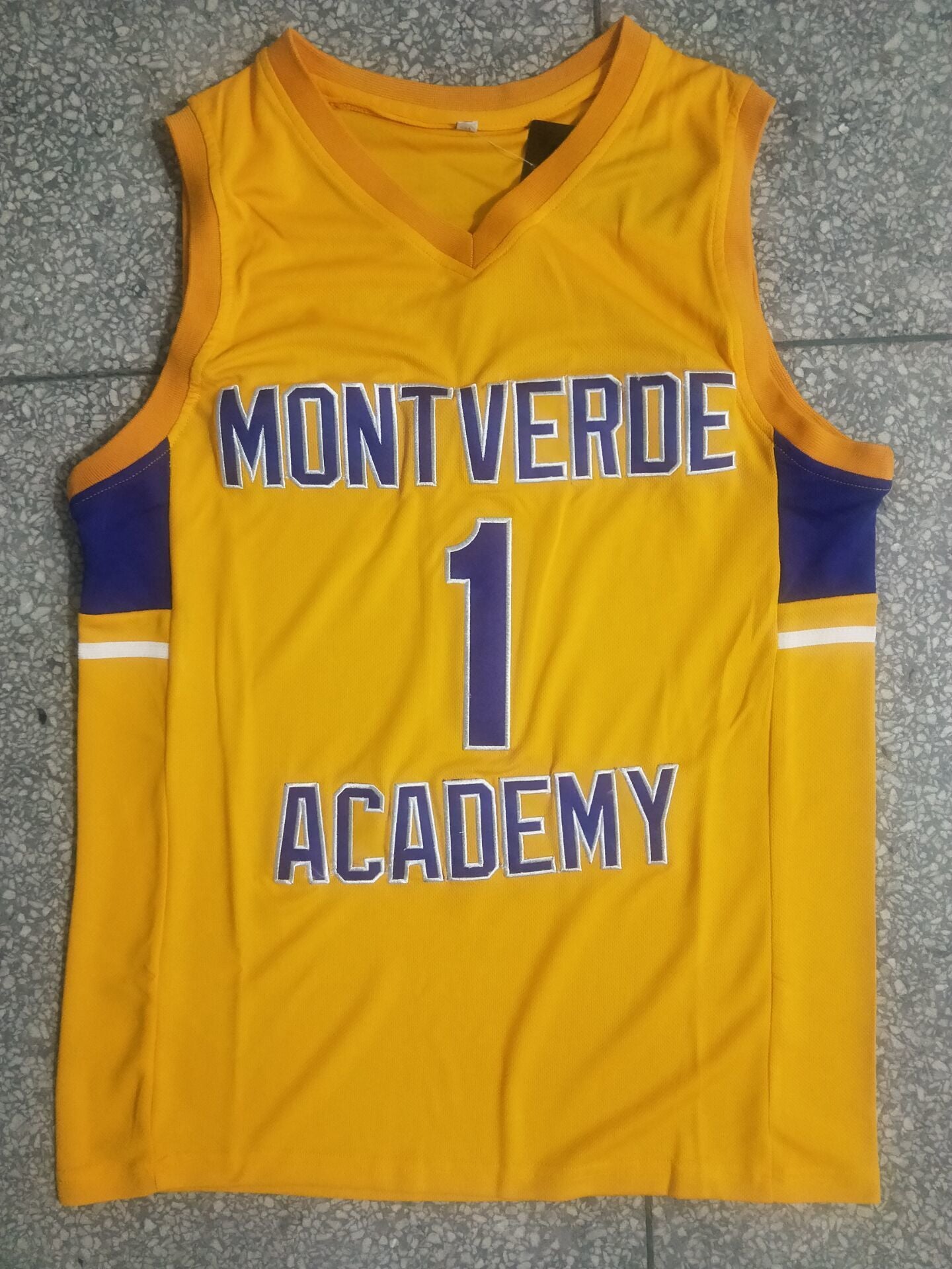 1 Cade Cunningham High School 1 # - Yellow Jersey Style 4