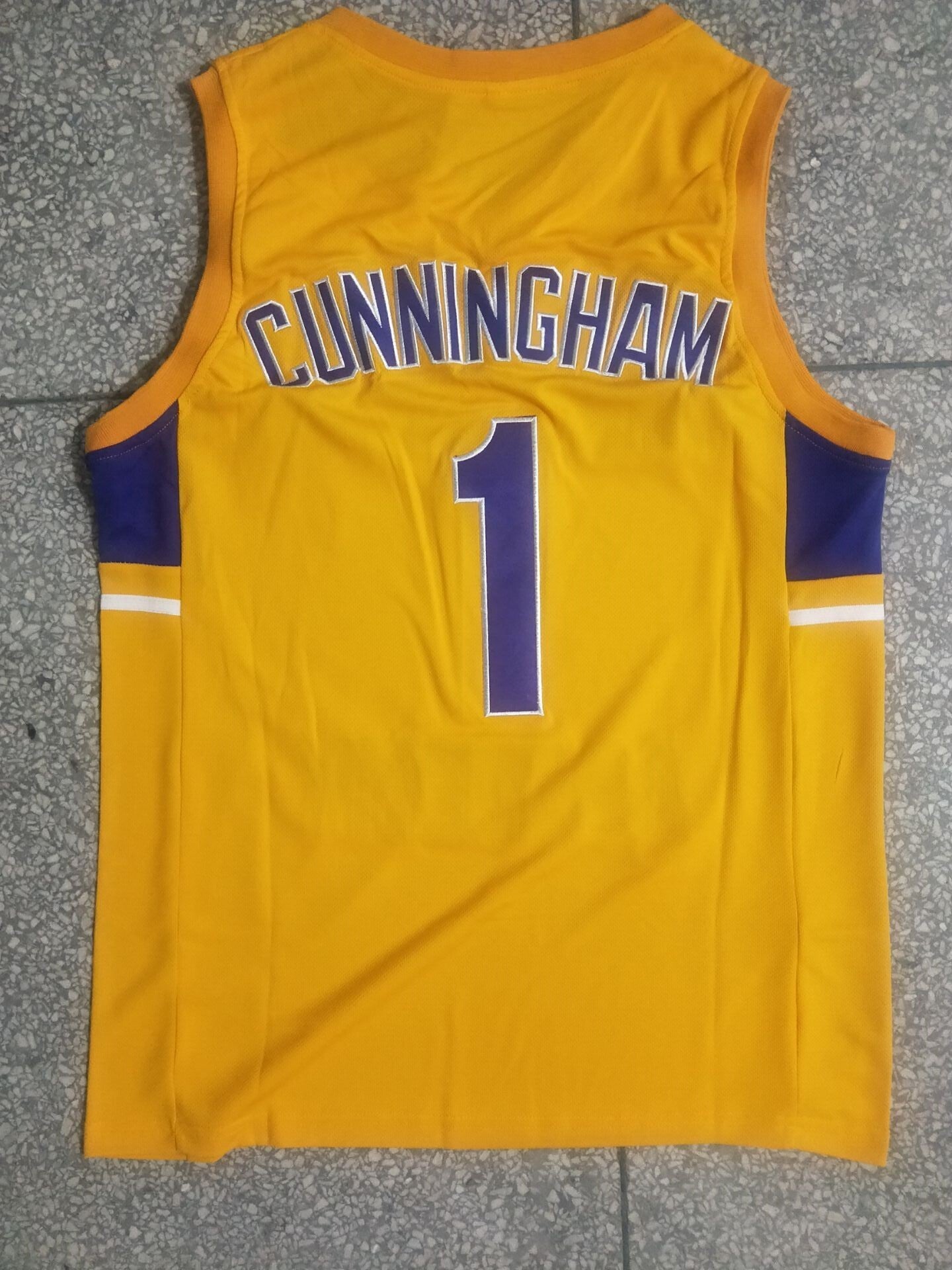 1 Cade Cunningham High School 1 # - Yellow Jersey Style 5