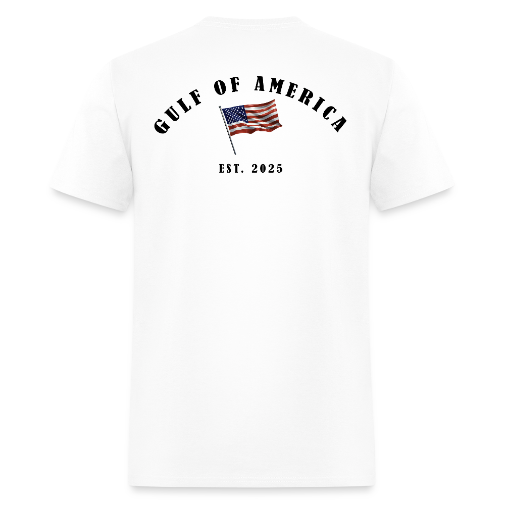 Gulf of America Vintage Flag Back Print T Shirt