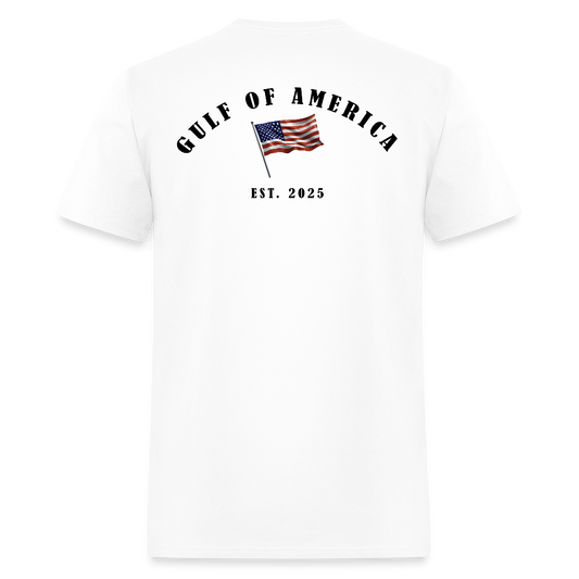 Gulf of America Vintage Flag Back Print T Shirt