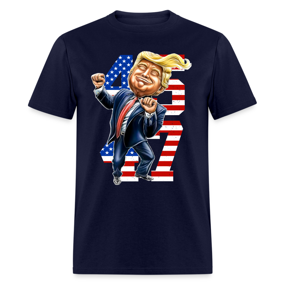 Trump Dance 45 47 American Flag T Shirt