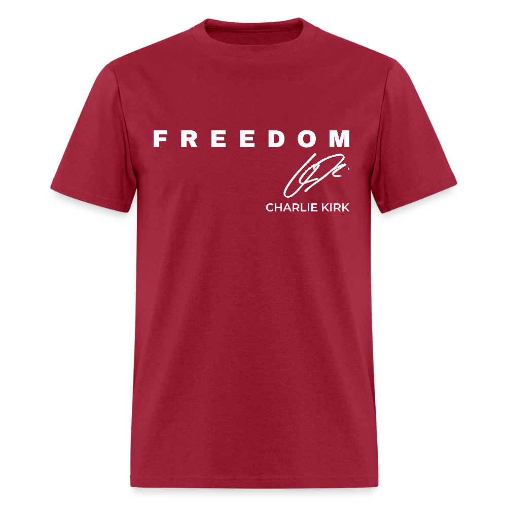 Freedom Thank You Charlie Kirk Signature A True Patriot 31 T Shirt