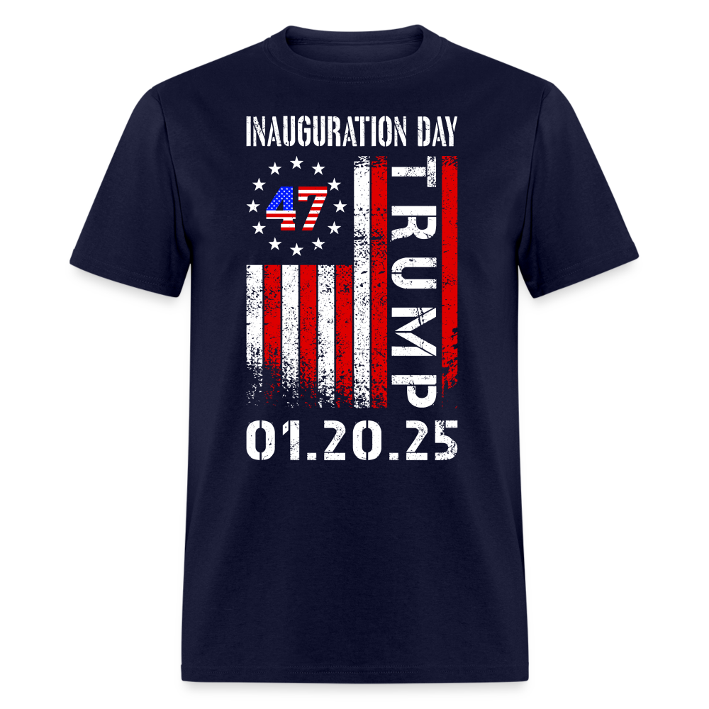Trump Inauguration Day 2025 47th President USA Flag T Shirt