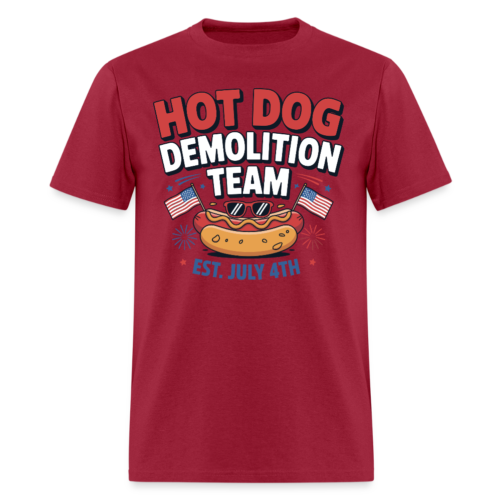 Hot Dog Demolition Team Est. July 4th T Shirt
