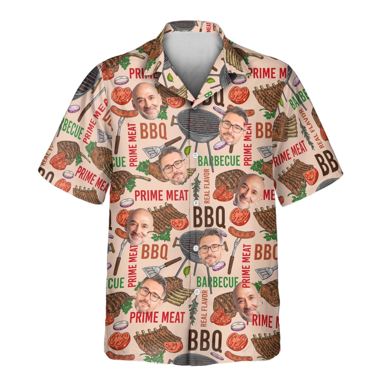 Barbecue Time | Aloha Custom Hawaiian Shirts with Faces or Logos