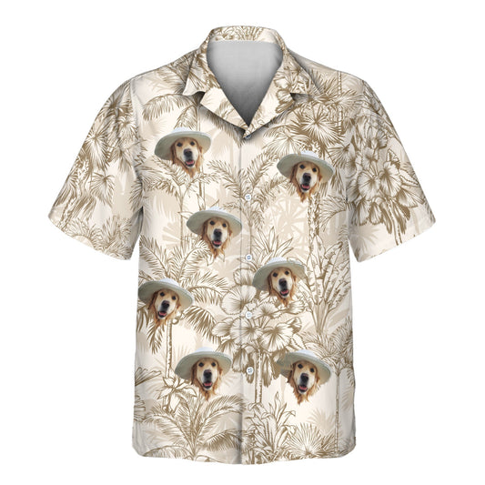 Beige Island Breeze | Aloha Custom Hawaiian Shirts with Faces or Logos