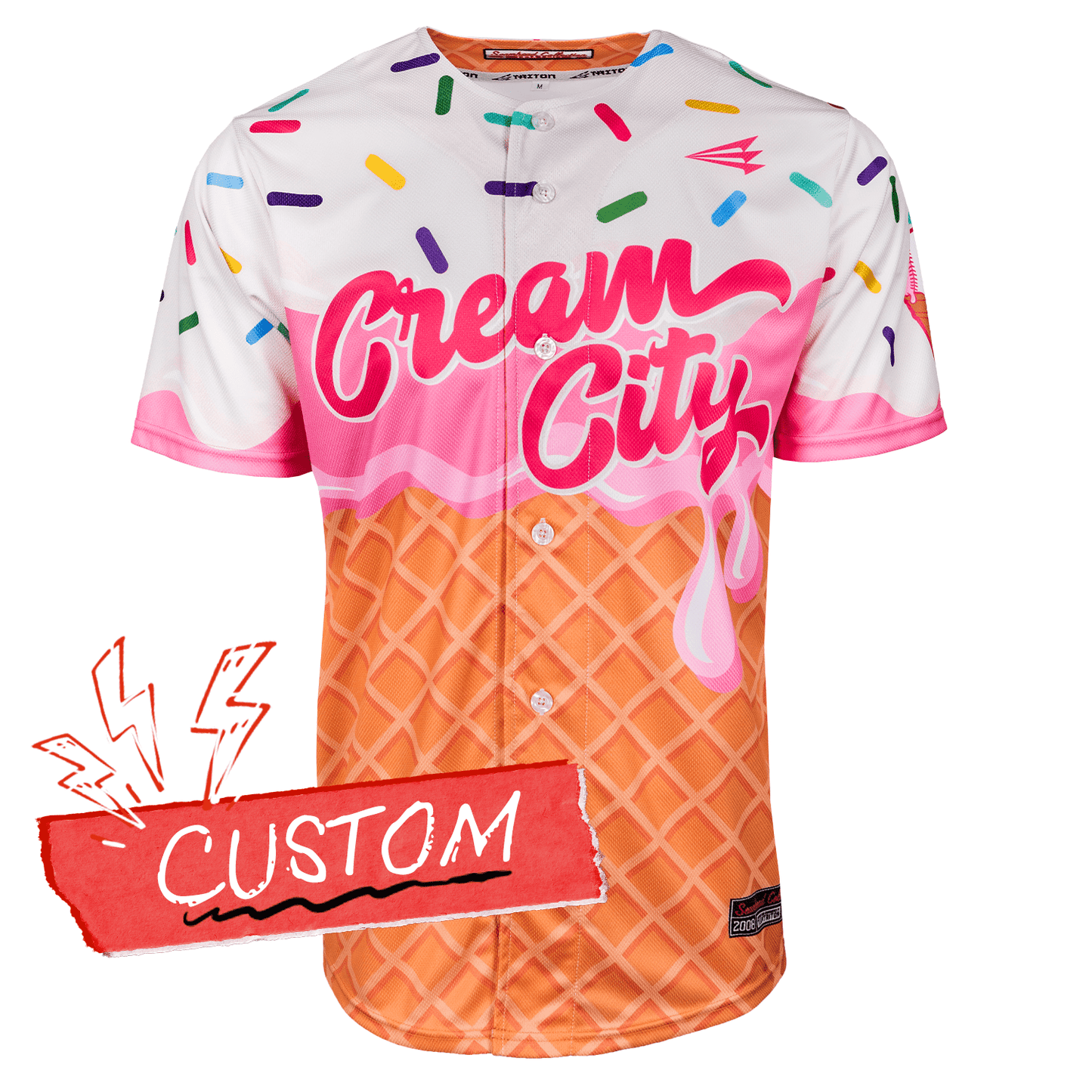 Cream City Ice Cream Lifestyle Baseball Jersey *CUSTOM*