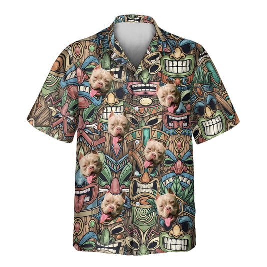 Tiki Island Vibes | Aloha Custom Hawaiian Shirts with Faces or Logos
