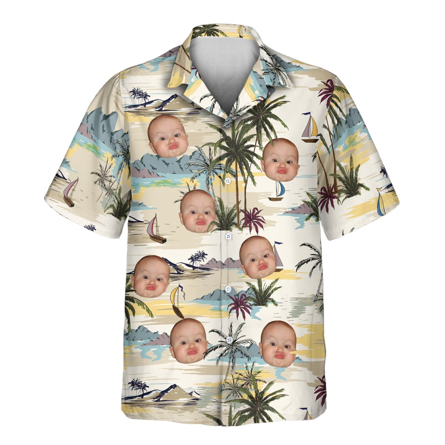 Tranquil Island | Aloha Custom Hawaiian Shirts with Faces or Logos