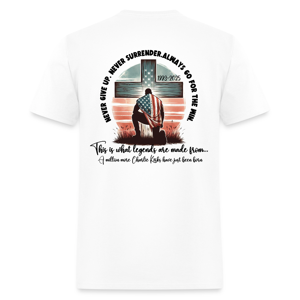 Charlie Kirk Freedom Never Give Up T Shirt