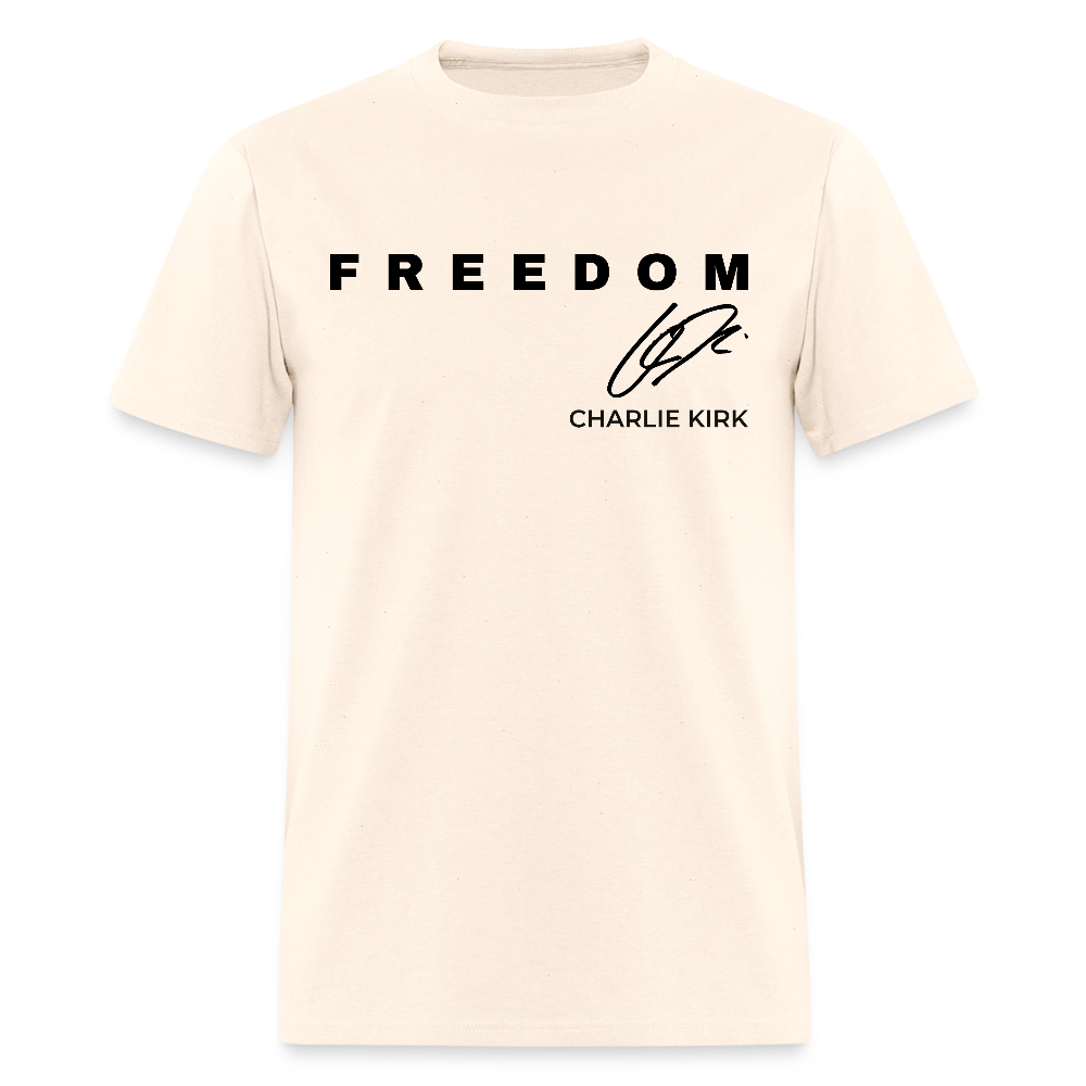 Charlie Kirk Freedom Never Give Up T Shirt